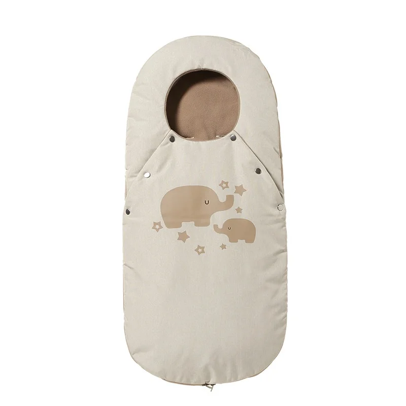 

Baby Stroller Sleeping Bag Autumn Winter Fleece Thickened Anti kick Windproof For Newborns Go Out Pram Care Accessories