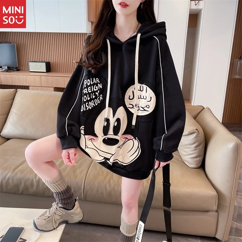 

Disney Women's 2025 Mid-Length Hoodie: Spring Lightweight Pullover, Fashion Outerwear