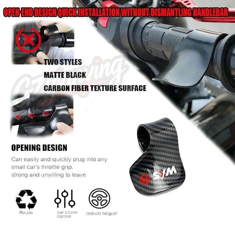 For SYM CRUISYM 125 180 300 GTS 250i 300i maxsym 400 600 Motorcycle Accelerator Booster Handle Grip Assistant Clip Labor Saver