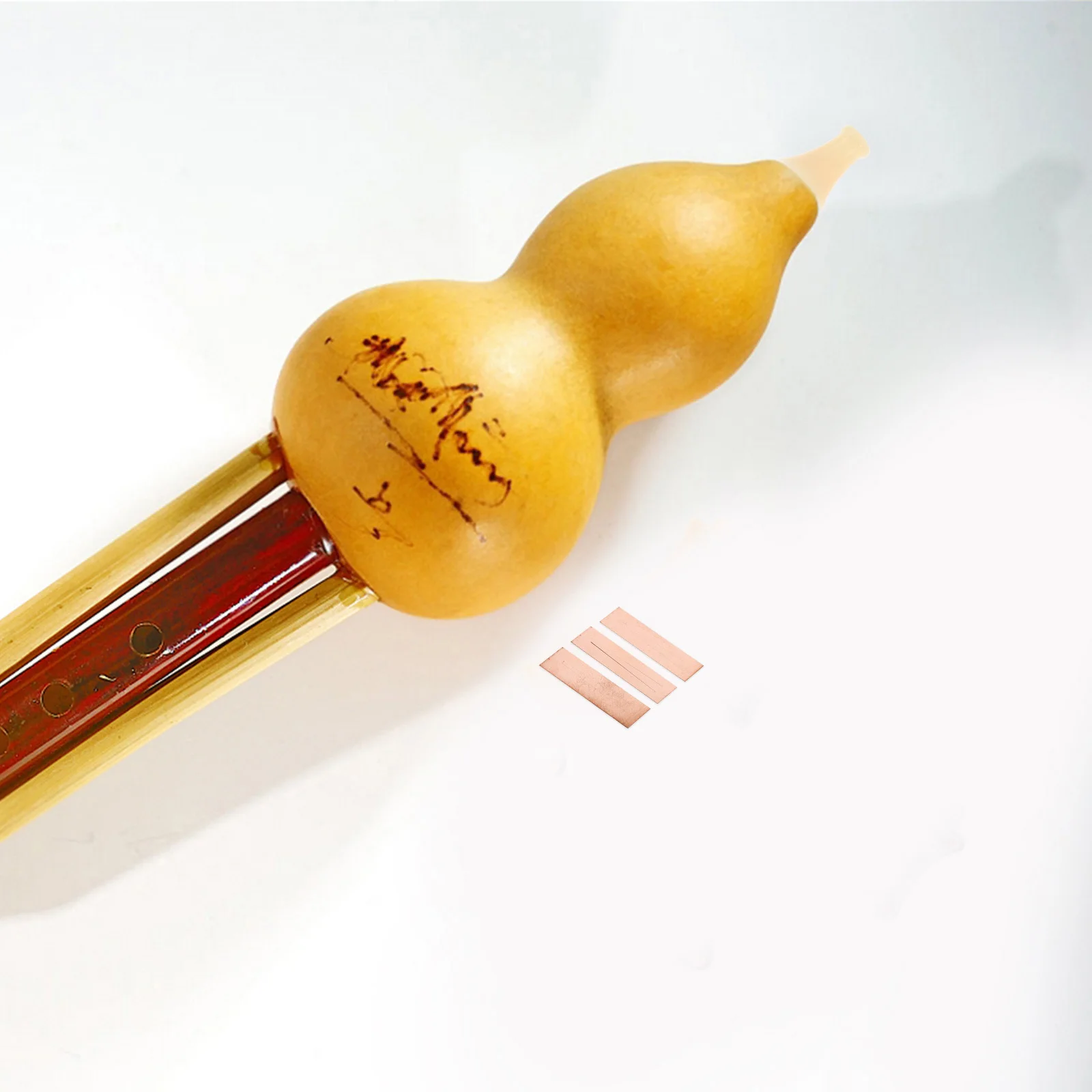 3 قطعة القصب Bawu النحاس القرعيات الناي F مفتاح استبدال أجزاء دائم آلة موسيقية اكسسوارات النحاس القصب أجزاء