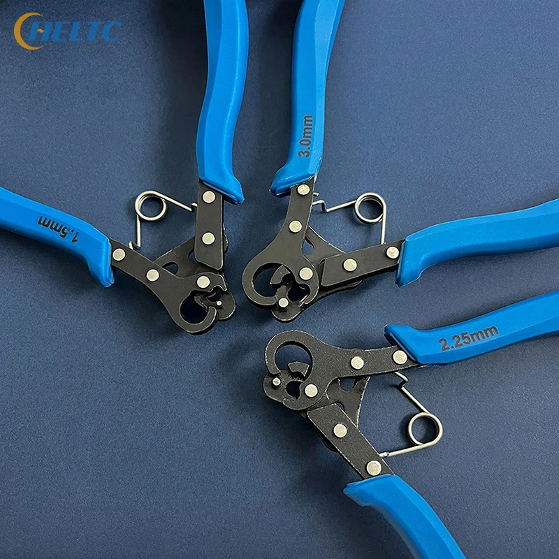 Juego de alicates rodantes de alambre de 1,5/2,25/3mm para bobinado de alambre, reparación de doblado, herramienta de fabricación de joyas, alicates de punta redonda para envolver anillos de alambre