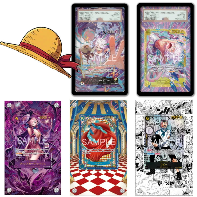 Art Display For One Piece OPCG Card Display Luffy Bonney Reiju OP14 EB04 Anime Game Expand Art Fans Gift Acrylic Protective Case