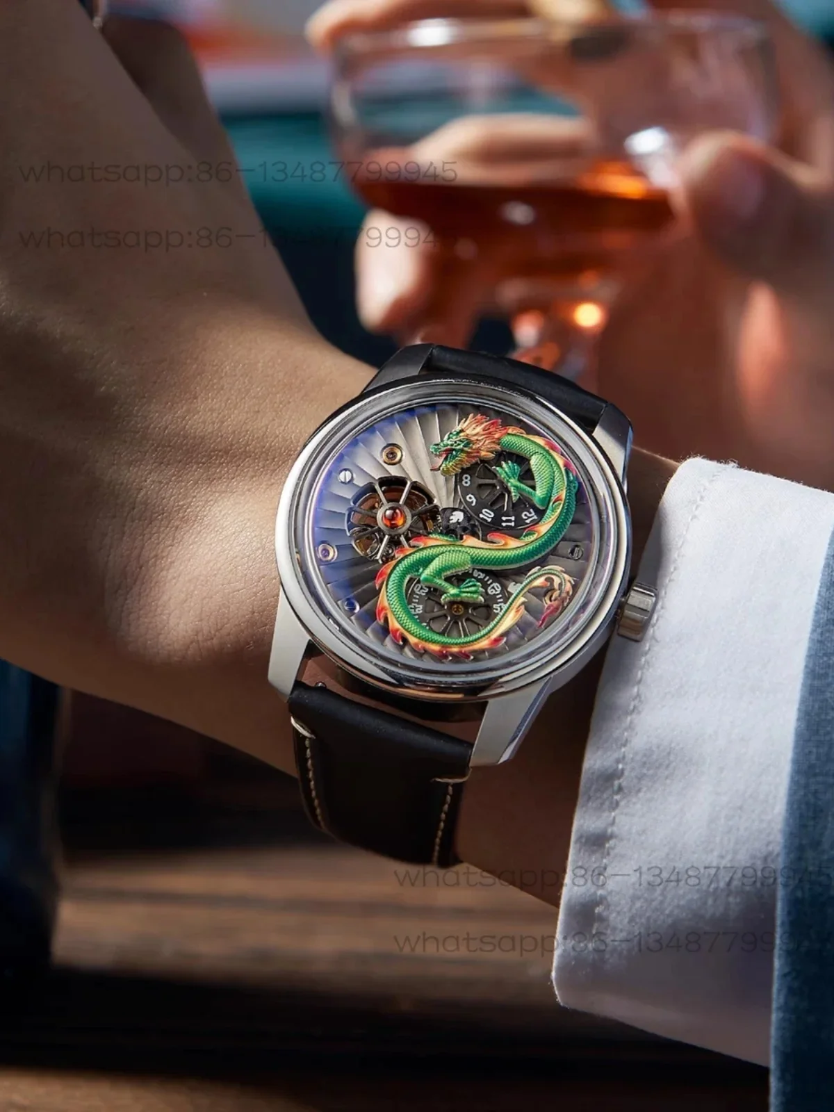 Best Selling Automatic Mechanical Watch Men's Watch New Zodiac Dragon Watch Famous Brand Fashion Trend Waterproof Luminous Watch