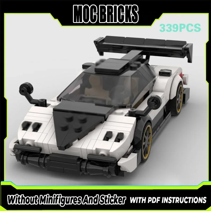 

Speed Racing Car Model MOC Building Bricks High Performance Supercar Modular Technology Gifts Holiday Assemble Children Toy Suit