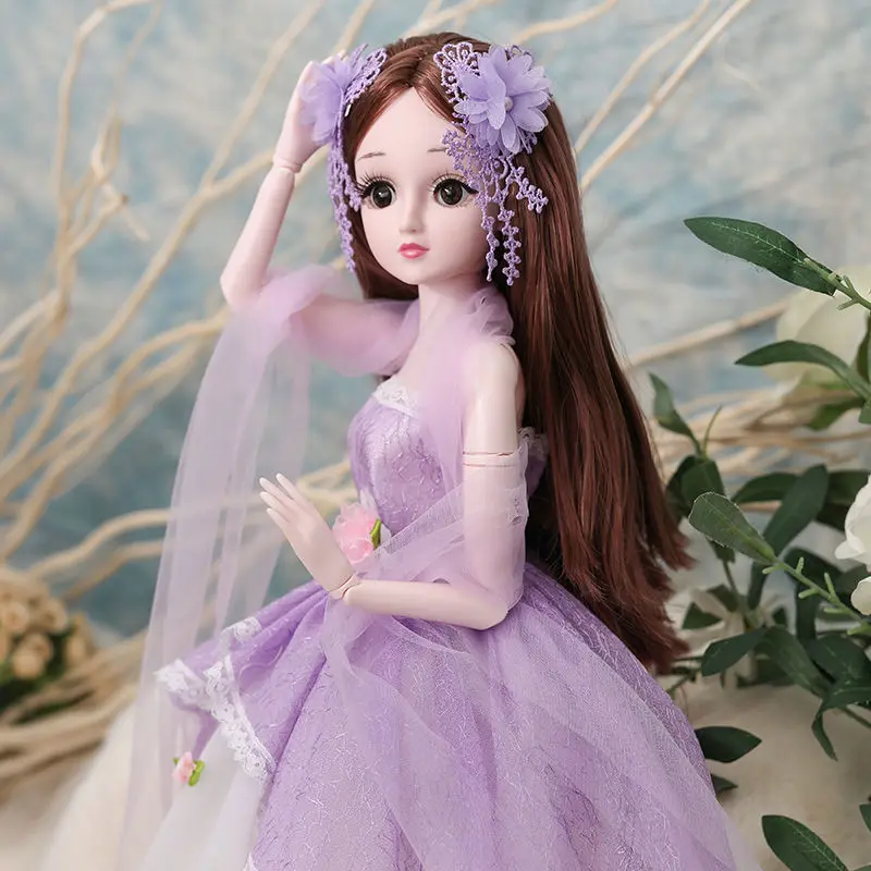 60cm Fashion Dolls Lifelike Big Original Handmade Bjd 1/3 Doll Full Set 20 Jointed Dolls Girls Kids Toys Gift