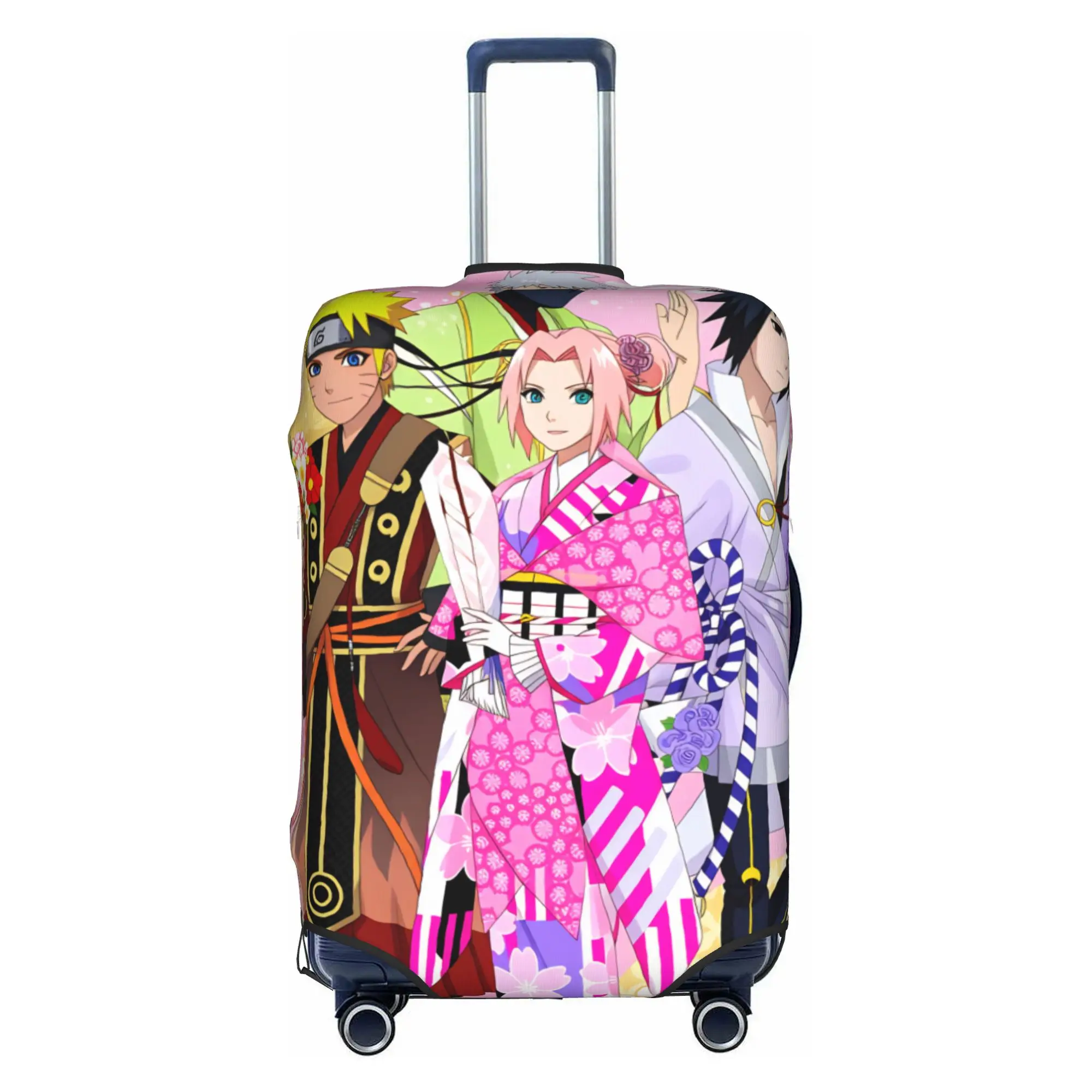 Naruto Uzumaki Naruto Haruno Sakura  Luggage Cover Elastic Hatake Kakashi Travel Suitcase Protective Covers Fits 18-32 Inch