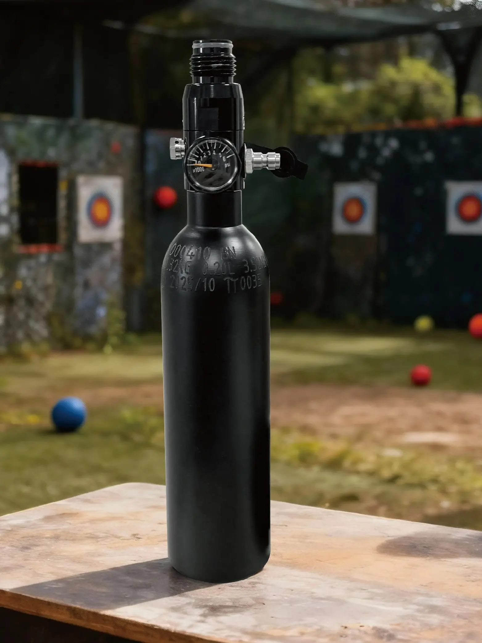 CE 0.2L ISO 0.21L Zbiornik/Butla/Cylinder HPA, 13ci 3000psi 5/8-18UNF Aluminiowy Zbiornik/Cylinder HPA, Zbiornik CO2, Zbiornik Tlenu do Nurkowania — 2