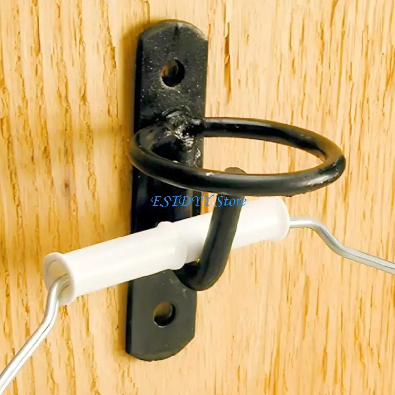 G6DE Stable Bucket Hook with Screws Professional Stable Hook Heavy Duty Wall Mounted Feed Bucket Holder Easy to Install