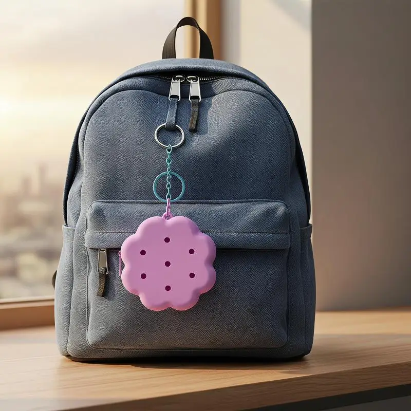Mini portefeuille en silicone imprimé motif nuage, fermeture éclair, porte-cartes fin, jolie bourse pour adolescentes, cadeau
