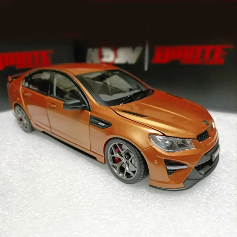 

Diecast 1:18 Scale Holden HSV GTSR HERON Orange-Gold Alloy Sedan Model Collectible Ornament Toy Gift-No certificate