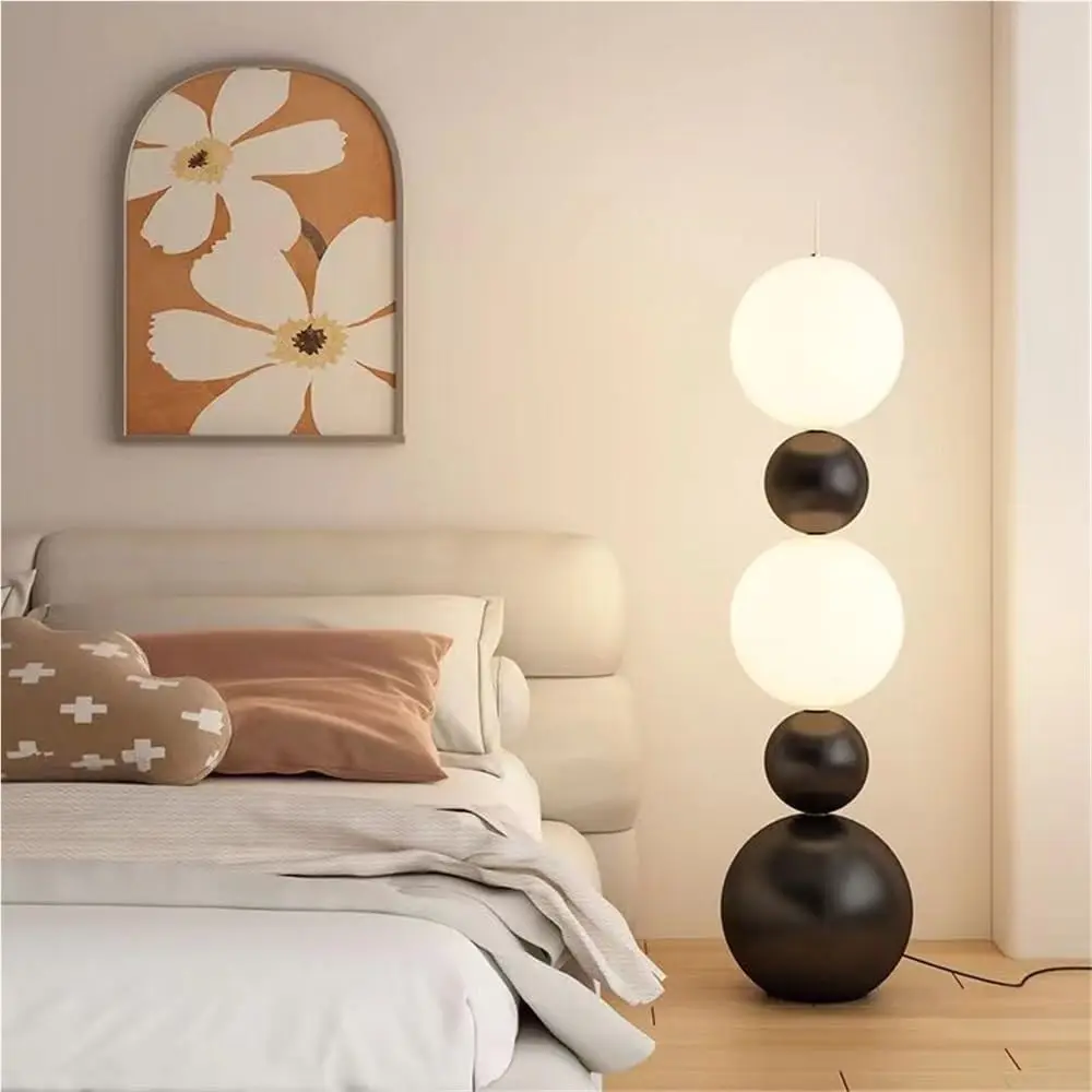 Lighting, Energy-Saving Funky Fruit Design, Dimmable Standing Lamp for Living Room, Bedroom, Trendy Aesthetic Home Decor(Black)