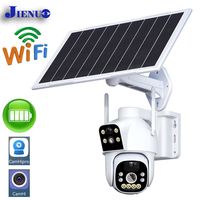 Wireless Solar Powered IP Camera Dual Lens Night Vision Full Color Outdoor Waterproof Security Surveillance Indoor Wifi Home Cam