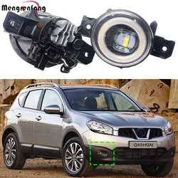 2 X Adjustable Car LED Fog Light Angel Eye Daylight DRL For Nissan Qashqai Qashqai+2 J10 2006 2007 2008 2009 2010 2011 2012 2013