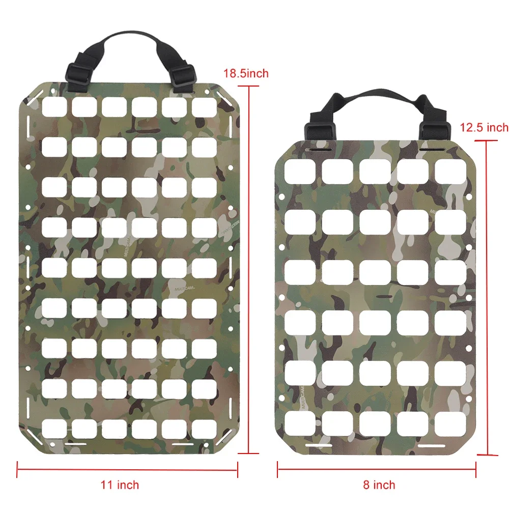 Tactical Backpack Storage Plate Portable Hunting Bag Holders Organizer Fixed Holes Mount Airsoft Gear Hanging Display