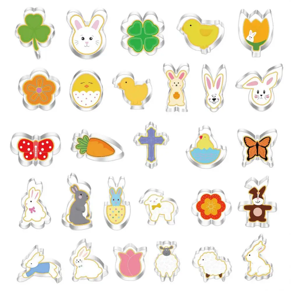 1/3PCS Rabbit Shape Mold Party Decoration Stainless Steel Kitchenware Home Kitchen Baking Pastry Tool Kitchen Gadgets