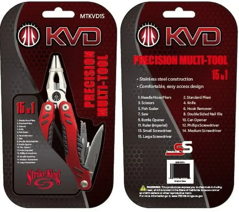 

Strike King KVD Precision Multitools 15 Piece Pack