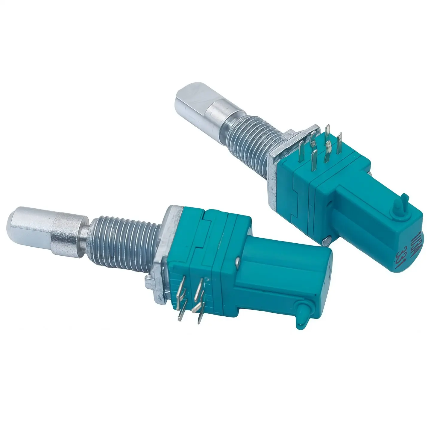 RK097 Imported 2-Gang 6Pin Push-Pull Potentiometer A10K Telescopic Shaft With Lock