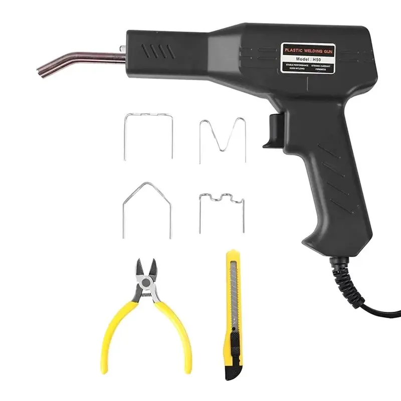 

AB41-Plastic Welding Kit, Upgraded Plastic Welder, Rapid Heating, Hot Stapler Kit, Plastic Welder Tool Kit