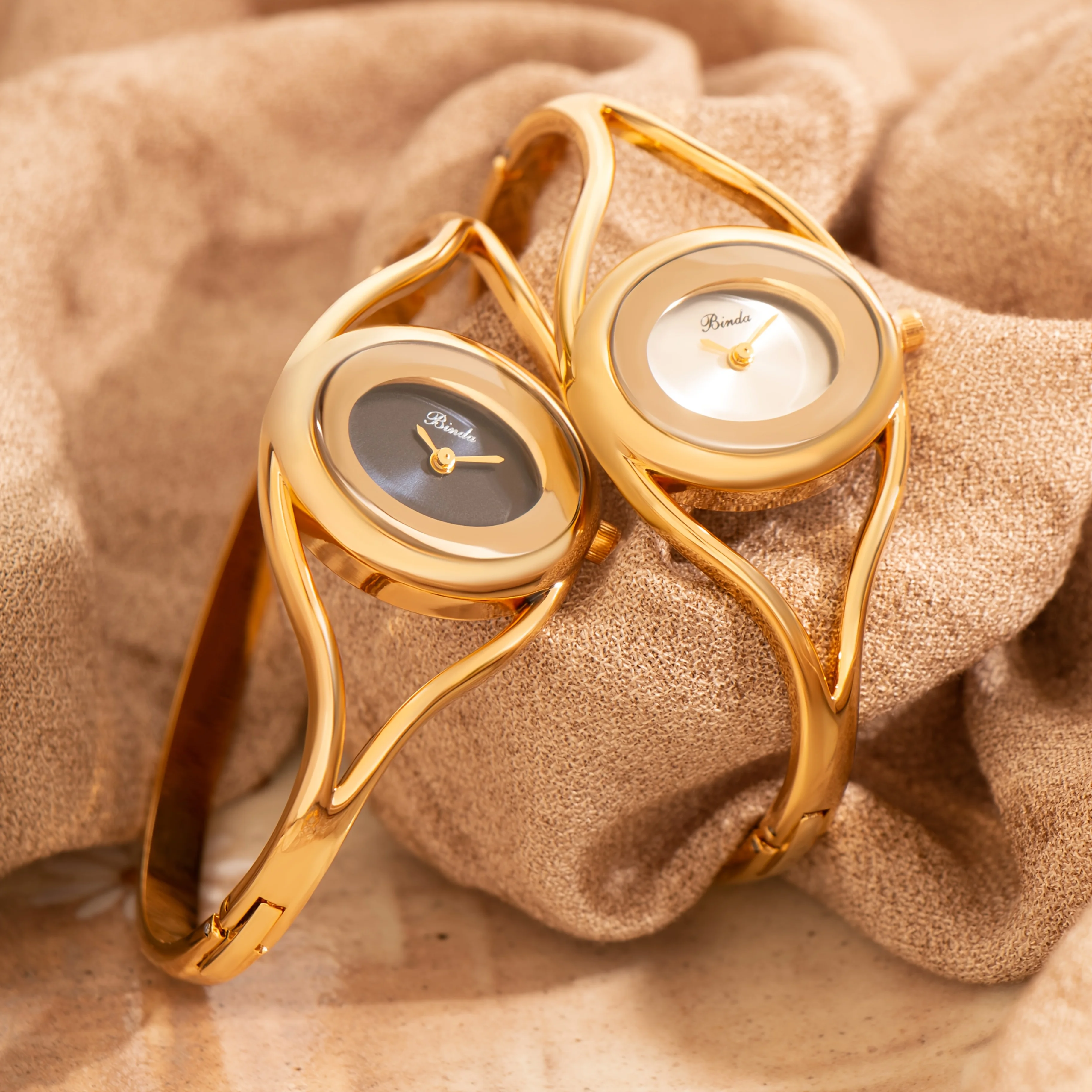 ساعة كوارتز نسائية من Binda 2025 بسوار فضي، أنيقة ومتعددة الاستخدامات، مثالية للارتداء اليومي أو الحفلات أو الهدايا
