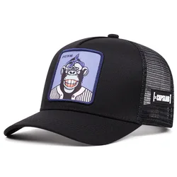 Cartoon baseball caps Men's and women's outdoor spring summer sun hats American Trucker net hats cute