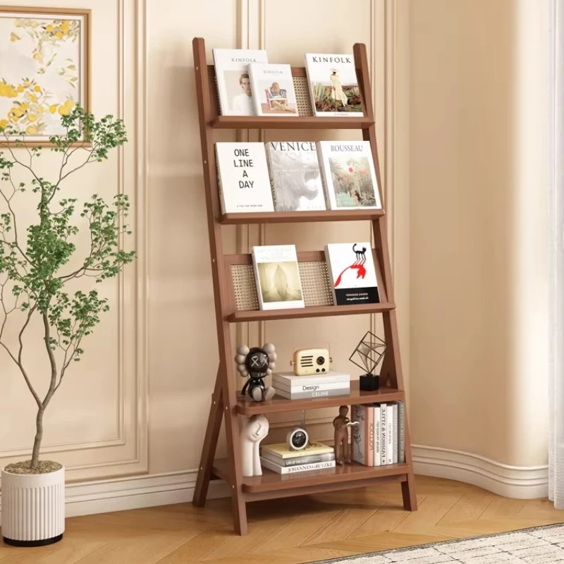Desk Book Shelf Storage Shelves Ground Magazine Rack Organizer Office Accessory Bookcase Facility for Newspapers Newspaper Stand
