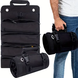 Organizadores pequeno saco com bolsas destacáveis, Heavy Duty Roll Up Tool Bag, Organizadores com 6 Bolsas