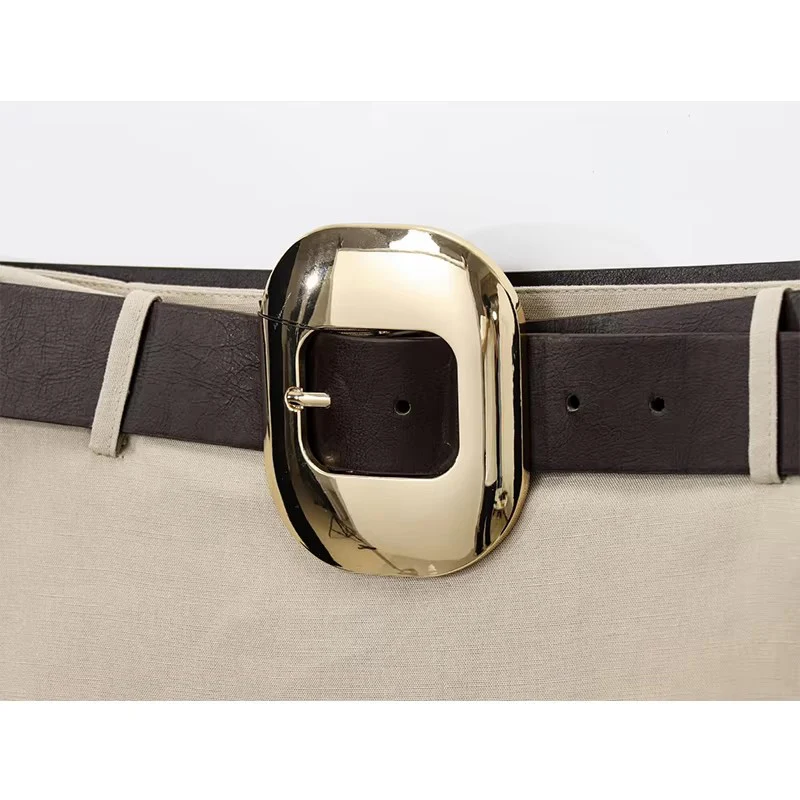 Con cintura che unisce gonne lunghe per le donne Moda 2025 New Chic elegante gonna longuette High Street Casual Holiday Beach Gonne