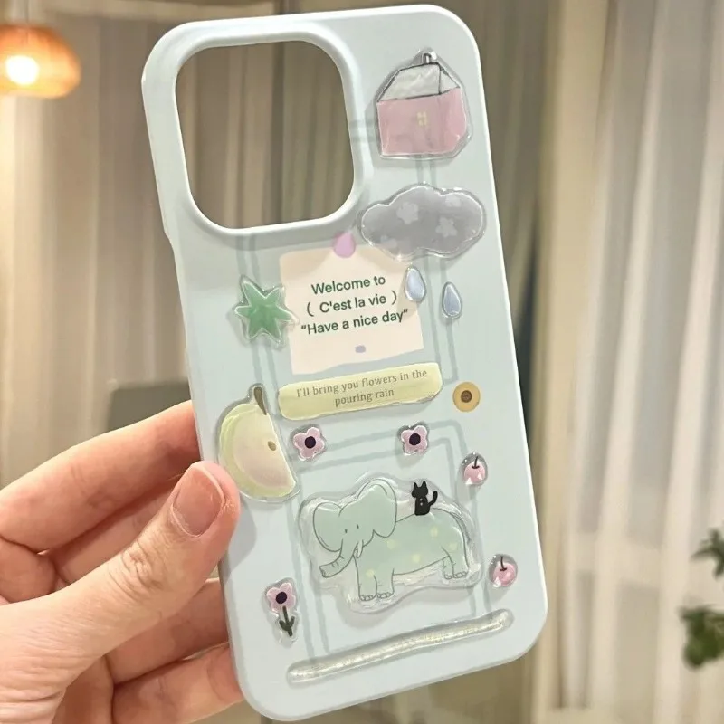 Набор милых компьютерных наклеек, забавные трехмерные желейные планировщики, декоративные наклейки, наклейки для мобильных телефонов