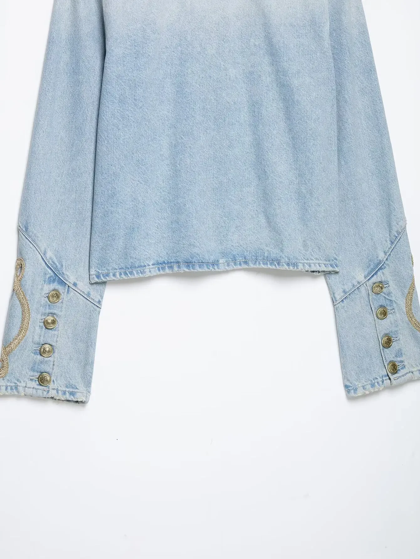 KONDALA Damen Elegante Schicke Jeansjacke Vintage Seilknöpfe Cowboy-Jacke Neu 2026 Frühherbst Trendige Street Boho Party-Jacke – Detail 10