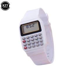 Reloj de pulsera electrónico multiusos para niños, calculadora