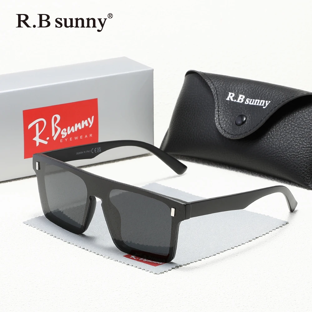 

Безрамные большие солнцезащитные очки для женщин и мужчин, цельные поляризованные линзы, модные очки UV400, TR90, для вождения и отдыха