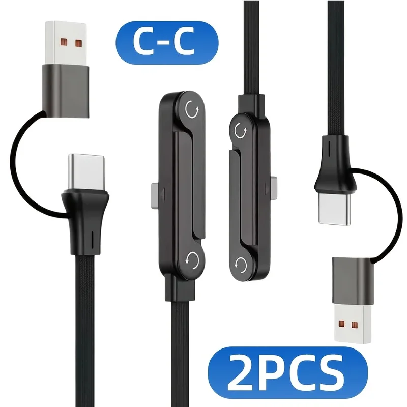 2-in-1Bracket-woven fast charging cable（2One Pack），Extended cord length，The range of activities is wider，Game and work, no dista