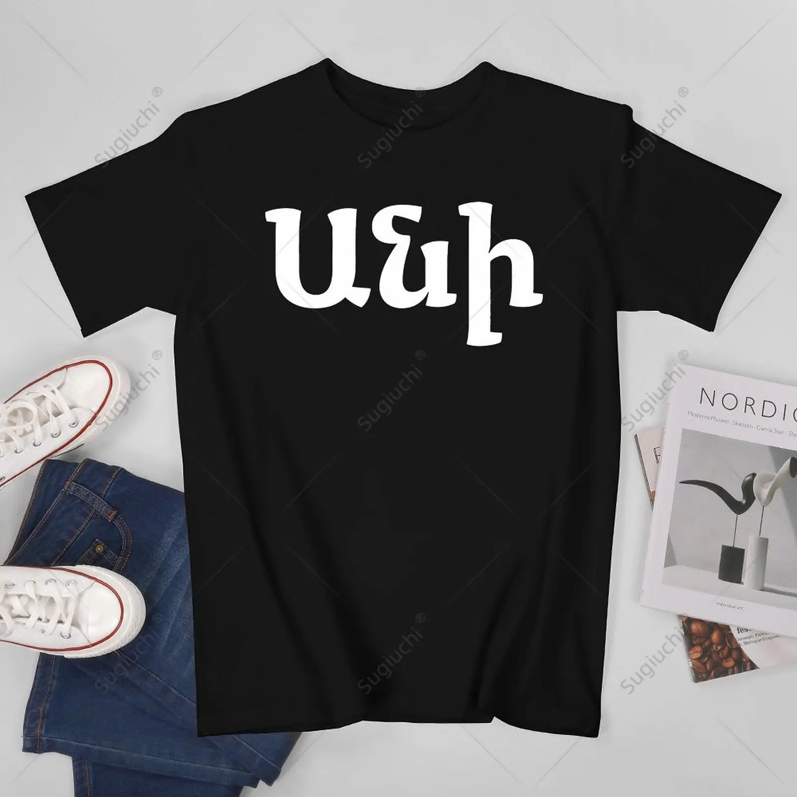 Men Ani Armenian Alphabet First Name Personalized Birthday Tshirt Tees T Shirts Women Boys 100% Cotton T-Shirt