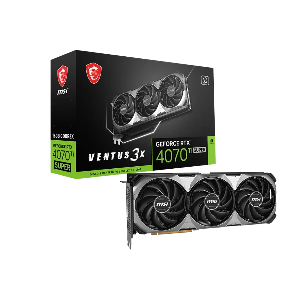 2024 Nuovo RTX 4070 Ti SUPER 16G VENTUS 3X Pacchetto sigillato Schede video da gioco PC da gioco RTX 4070 Super