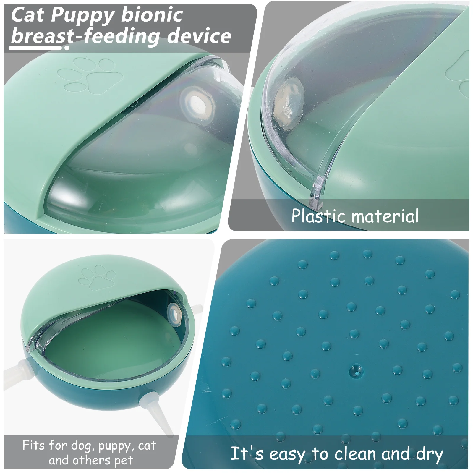 

Durable Bowl Puppy Kitten Nipples Feeder Suitable Newborn Puppies Kittens Small Pets No Harm Odor Long Service