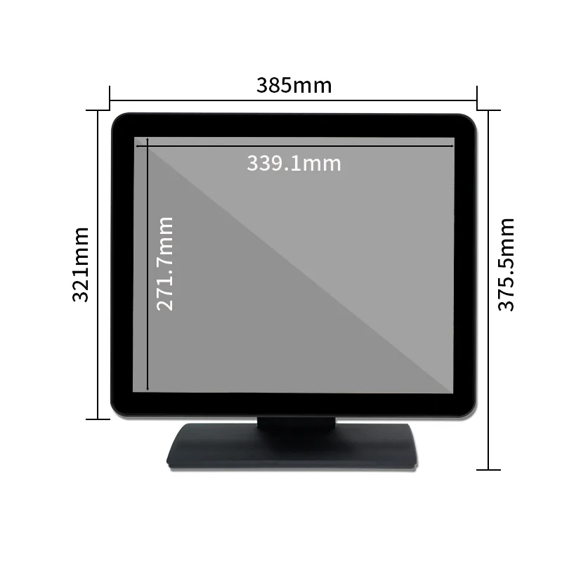 Cheap 15inch 17inch 18.5inch 21.5inch Capacitive Touch Screen Panel Monitor