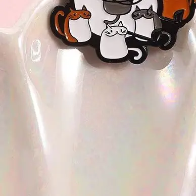 

Cartoon Anime Moomins Series Animal Theme Badge Kawaii Character Creativity Cute Alloy Brooch Men and Women Birthday Gift