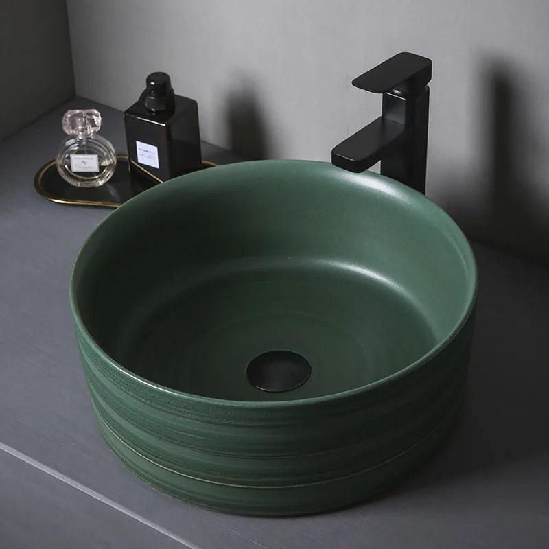 

Rectangular Jingdezhen Bathroom ceramic sink wash basin Porcelain Counter Top Wash Basin Bathroom Sinks vintage vessel sink