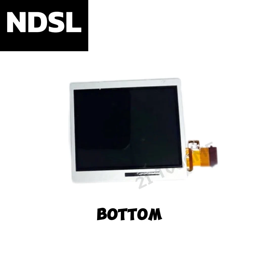 شاشة عرض LCD علوية وسفلية لوحدة تحكم ألعاب نينتندو DS Lite NDSL مع أجزاء إصلاح شاشة تعمل باللمس