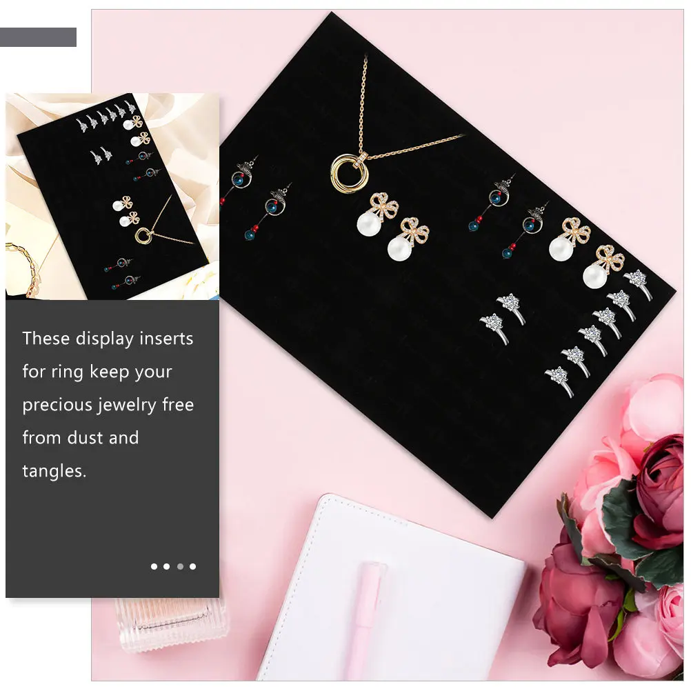 

Набор из 10 губчатых вкладышей для ювелирных изделий: подставки для колец и серег, органайзеры для хранения, легкие амортизирующие подушечки для шкатулок и коробок для украшений