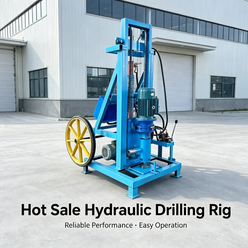 Customized Lightweight Labor‑saving Wheeled Water Well Drilling Rig, Rural Household Shallow Water Intake Drilling Machine