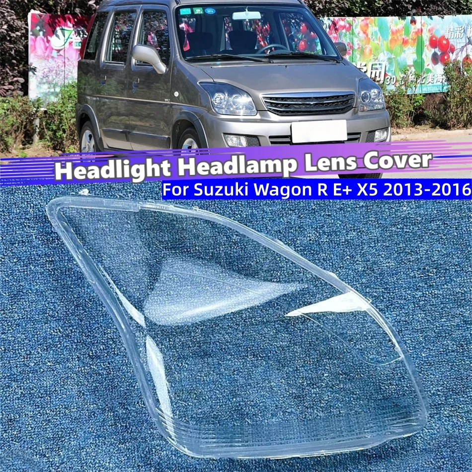 For Suzuki Wagon R E+ X5 2013 2014 2015 2016 Car Accesorries Polycarbonate High Gloss Fully Transparent Headlight Rubber Cover