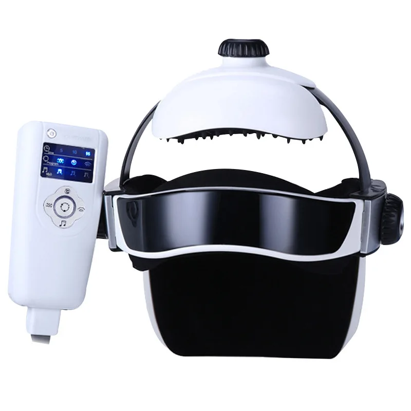 Vibration Hot Compress Music Head Therapy Machine Temples Wind Pool Point Baihui Point Head Massage Machine