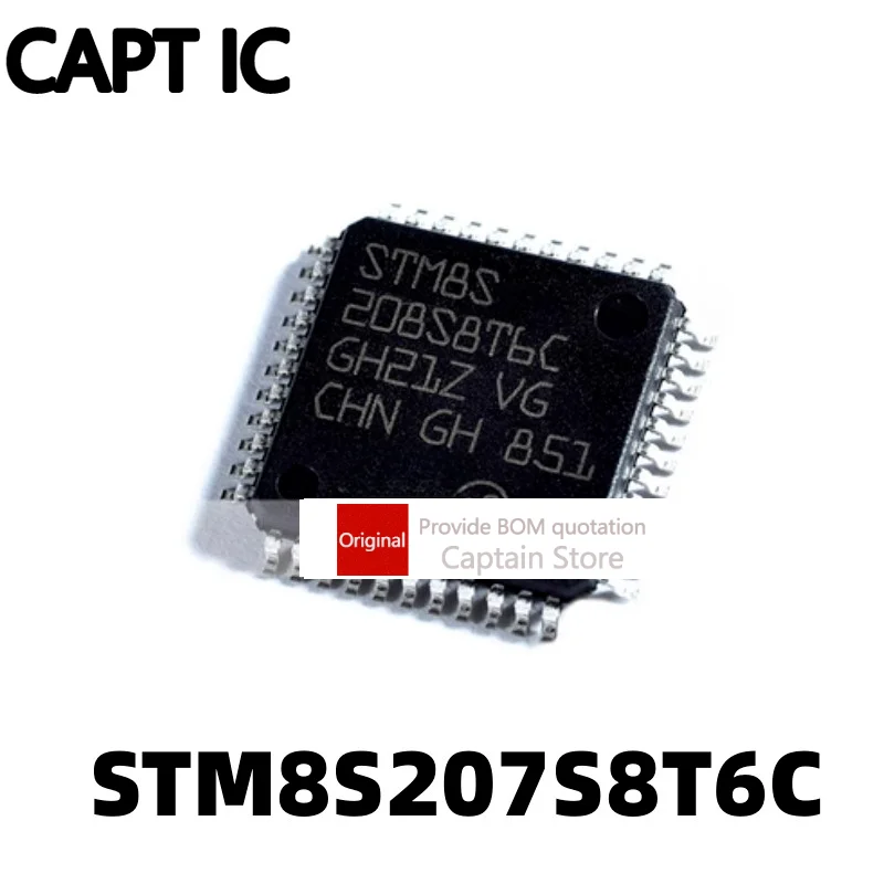 5PCS STM8S207S8T6C LQFP44