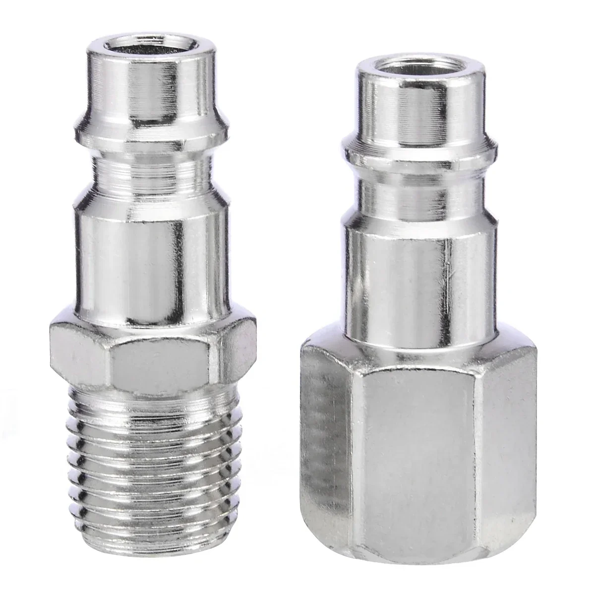 5pcs Euro Air Line Hose Compressor Connector Quick Couplers Set Male/Female 1/4" BSP Thread For Hardware Accessories