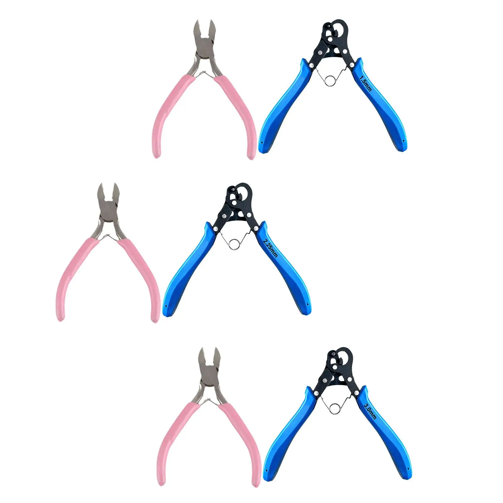 

2 Pieces Step Eye Pin Looper Pliers Wire Rolling Pliers Wire Bending Make Eye Pins Wire Wrapping Tool Portable Jewelry Pliers