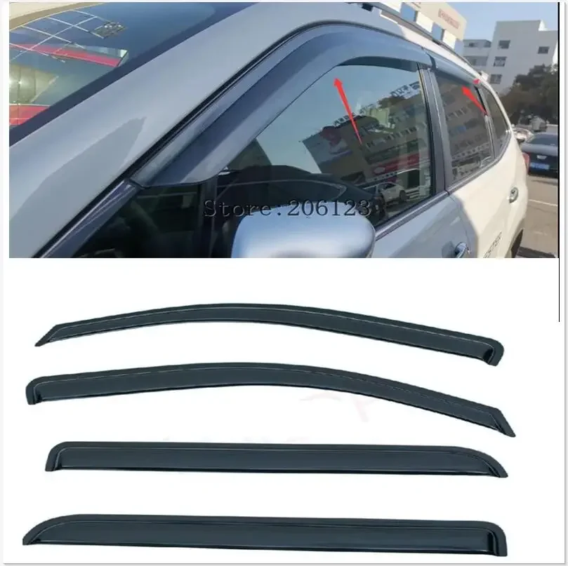 Car Window Visor2019-2023  for  Subaru Forester Window Rain Guards Weathershields Sun Rain Deflectors