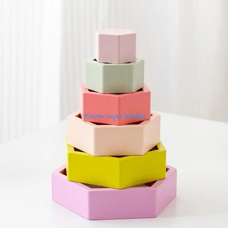 090B ジオメトリ レインボーシェイプ ブロック プレイセット 3歳用 おもちゃ 教育パズルセット