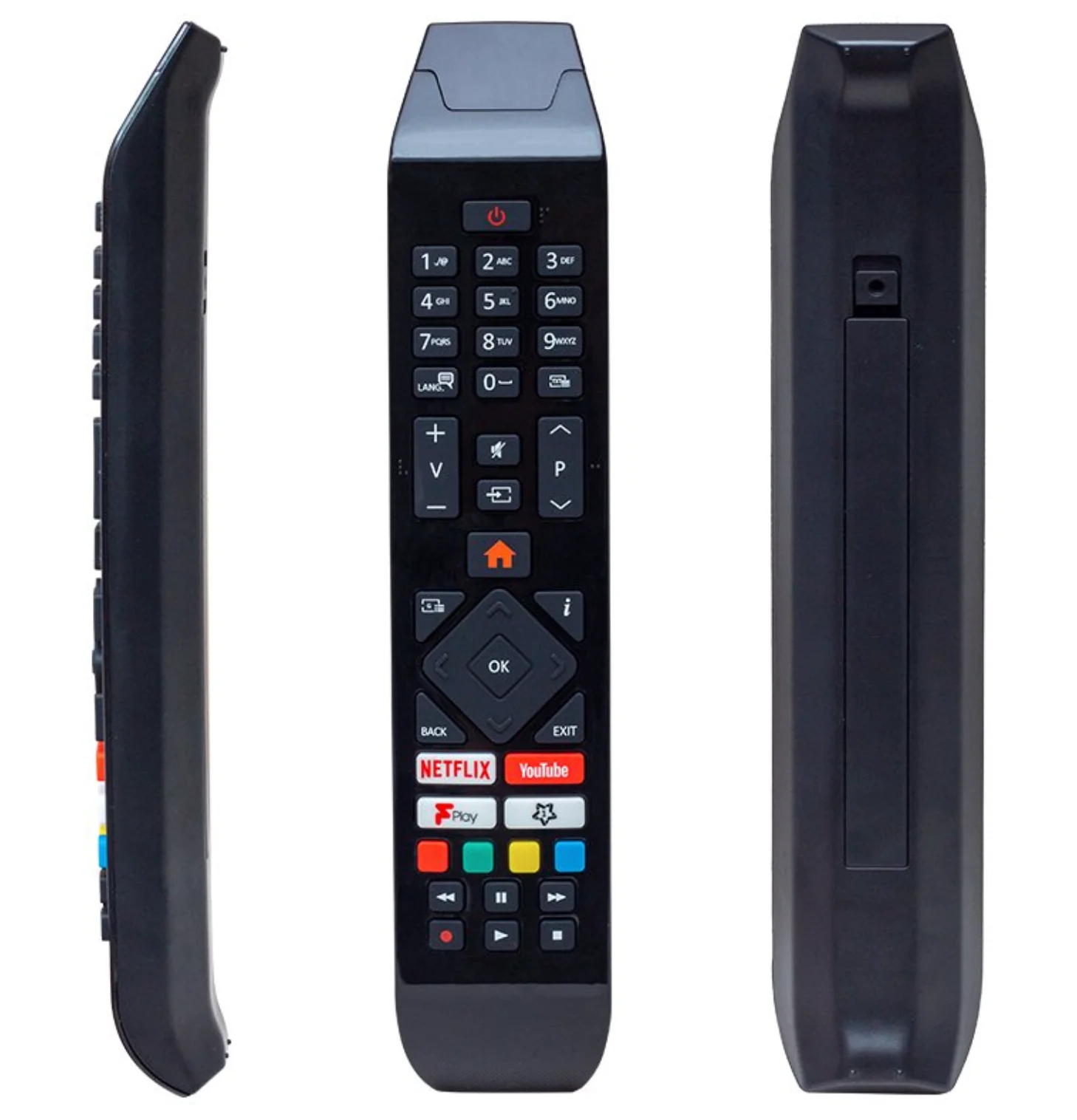Botones Fplay de Netflix Youtube con control remoto de TV Hitachi RC43141 originales