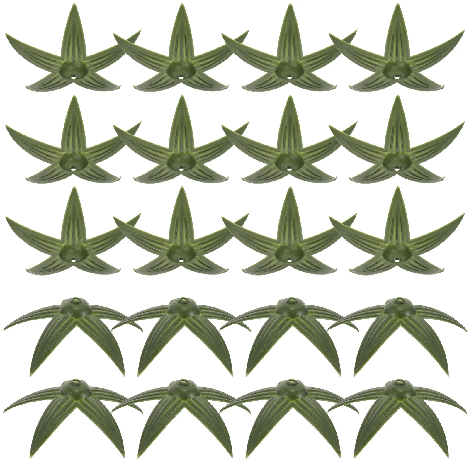 

50pcs Artificial Flower Accessories Plastic Calyxes Simulated Petals Lifelike Decorative Long Service Time Easy To Use